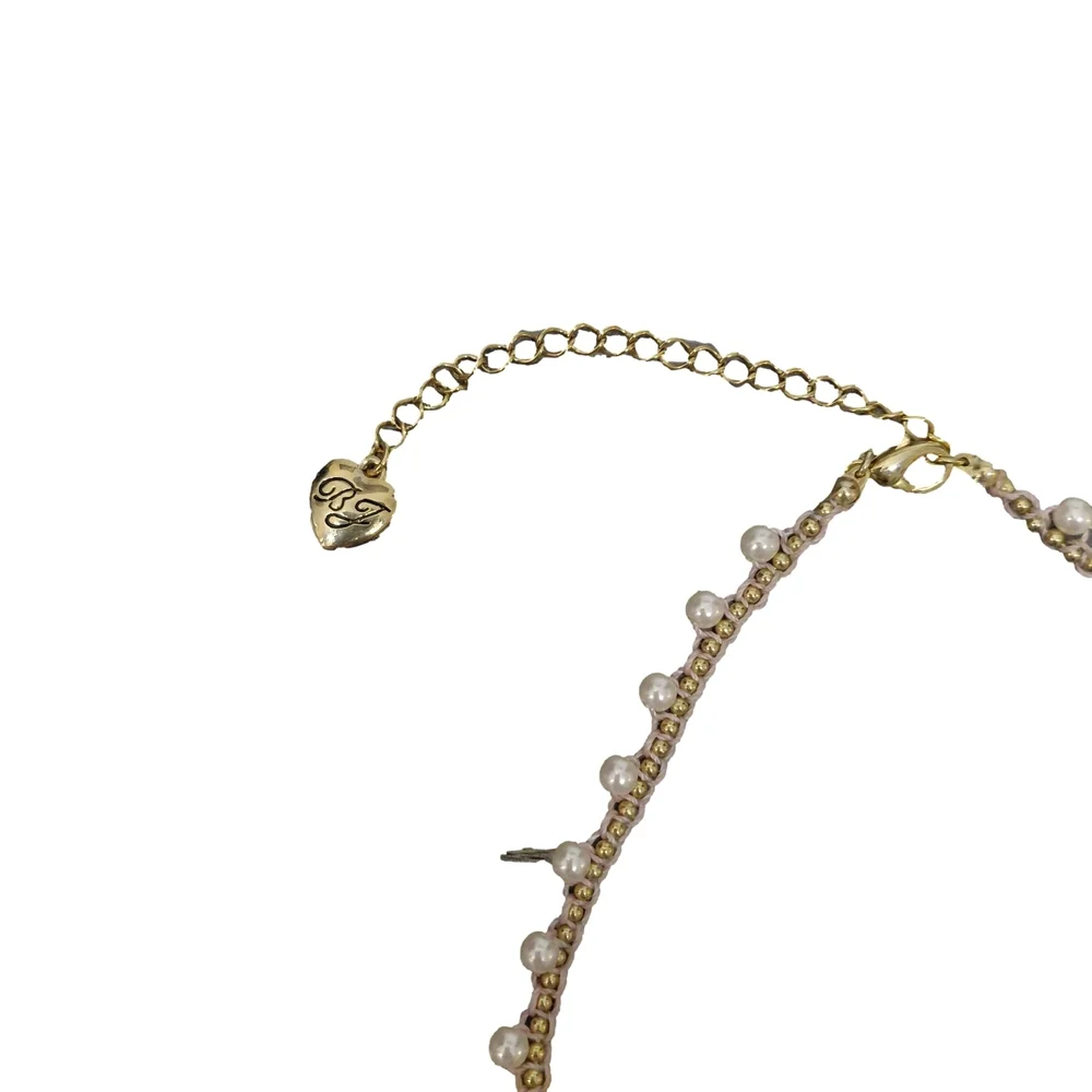 Sold Betsey Johnson Y2K Tea party Charm Necklace Tea Cup Form Spoon  Authentic - Picture 5 of 8